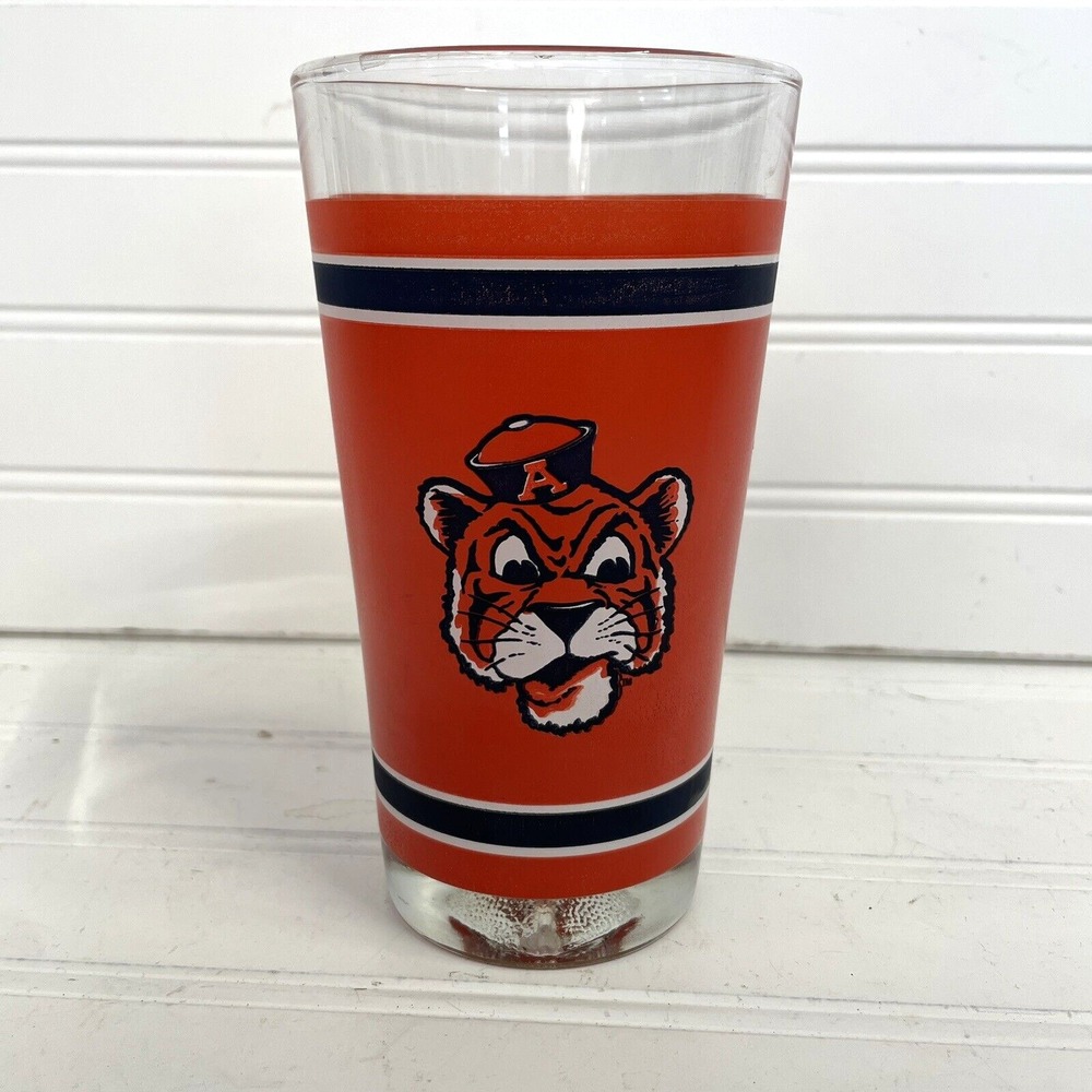 VTG Auburn Tigers 2011‎ Arbys Collectible Glass College Football Embossed Bottom